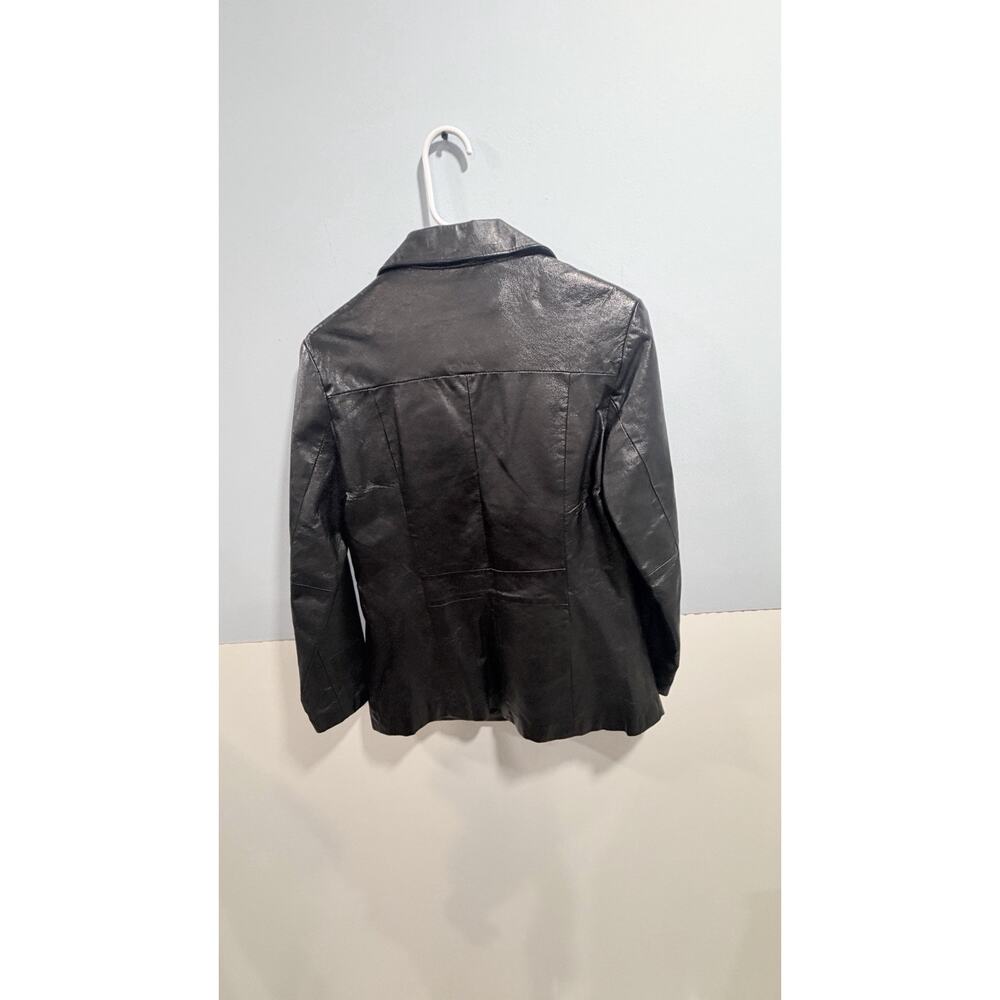 Wilsons Leather Black Genuine Leather Jacket Womens Size M 90s - Picture 5 of 7